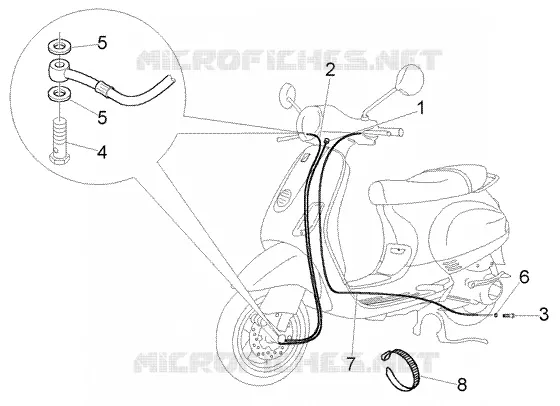 Transmissions-brake piping VESPA VESPA-SCOOTER 150 LX Other year  LX 150