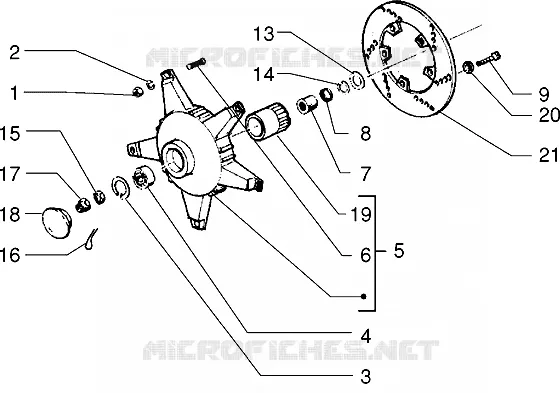 Tambour av. VESPA VESPA-SCOOTER 125 PX Other year  PX 125 E