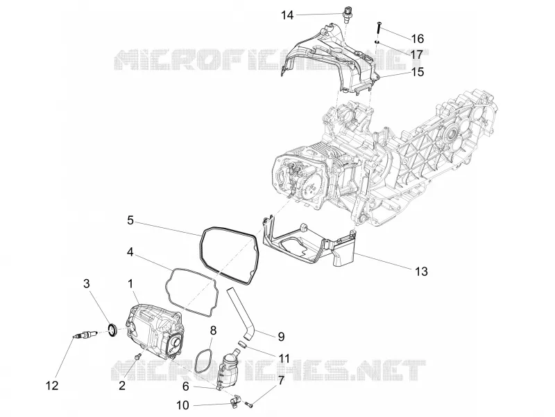 Couvercle culasse VESPA VESPA-SCOOTER 125 946 2016  946 RED 125 4T 3V ABS E4