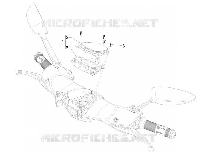 Groupe instruments - Cruscotto VESPA VESPA-SCOOTER 150 946 2013  946 150 4T 3V ABS