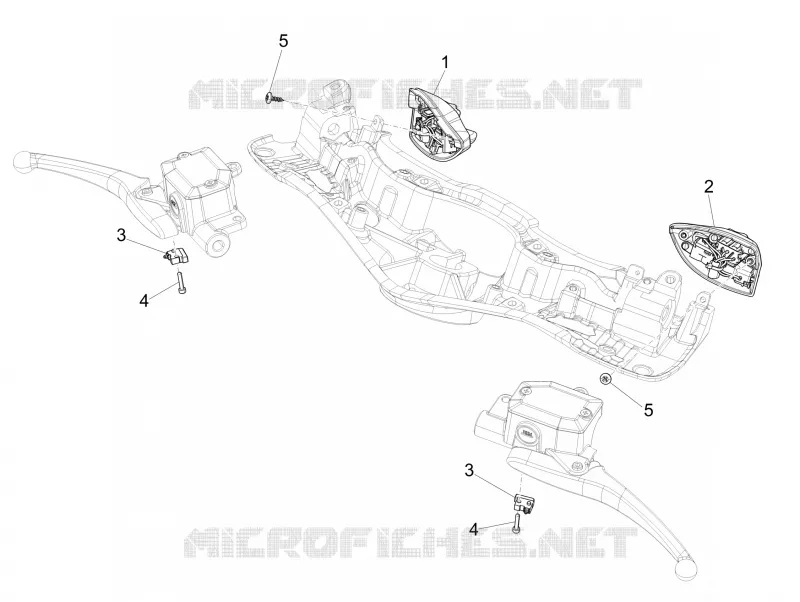 Inverseurs - Commutateurs - Boutons - Interrupteurs VESPA VESPA-SCOOTER 150 946 2016  946 150 4T 3V ABS