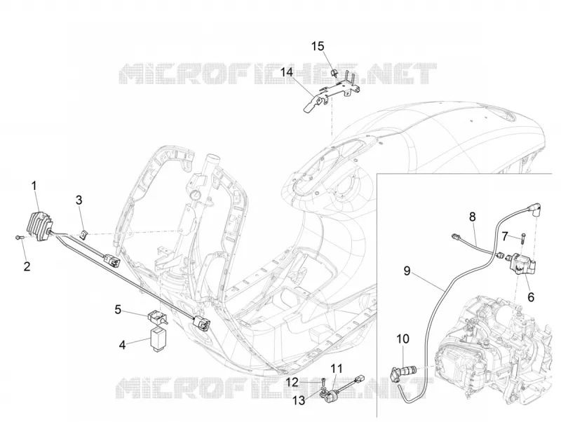 Régulateurs de tension - Centrales electroniques - Bobine H.T. VESPA VESPA-SCOOTER 150 946 2017  946 ARMANI 150 4T 3V ABS E3