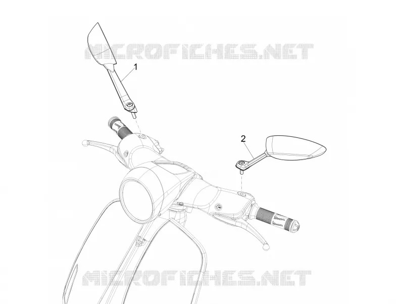Rétroviseur/s VESPA VESPA-SCOOTER 150 946 2016  946 ARMANI 150 4T 3V ABS E3