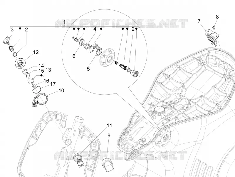 Serrures VESPA VESPA-SCOOTER 150 946 2016  946 ARMANI 150 4T 3V ABS E3