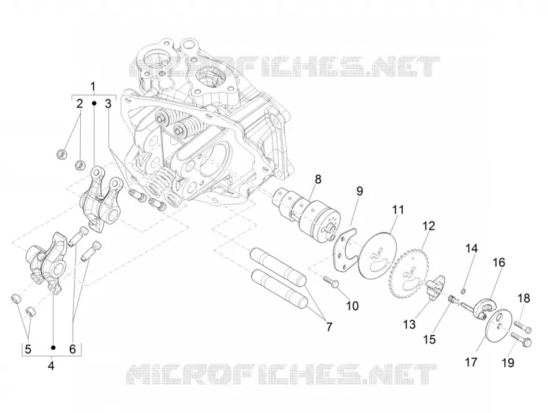 Groupe support balanciers VESPA VESPA-SCOOTER 300 GTS 2017  GTS 300 ie ABS E4