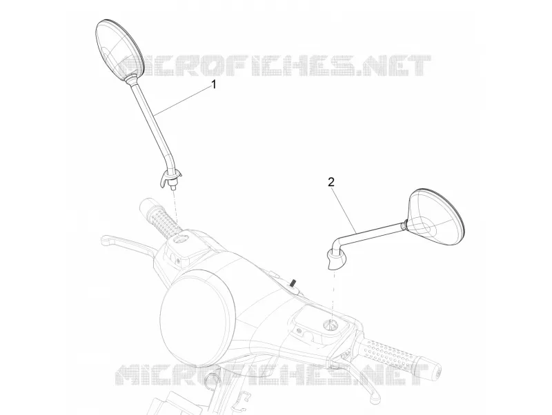 Rétroviseur/s VESPA VESPA-SCOOTER 300 GTS 2017  GTS 300 ie ABS E4