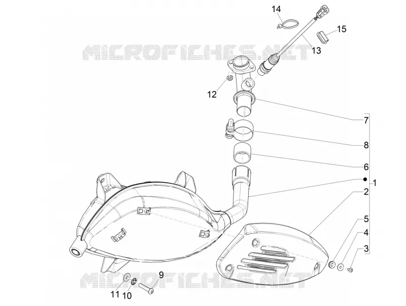 Silencieux VESPA VESPA-SCOOTER 300 GTV 2018  GTV 300 SEI GIORNI ie E4 ABS