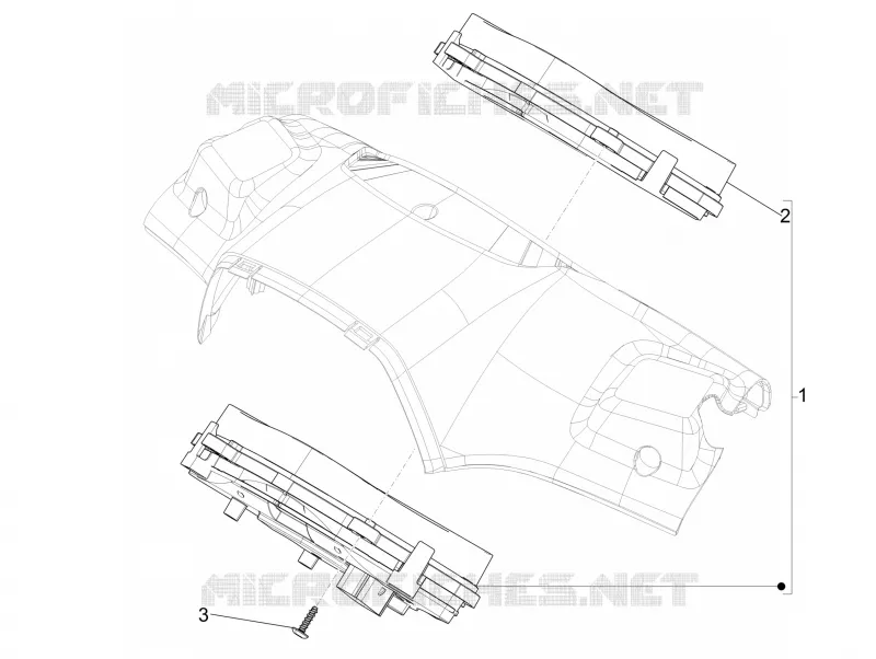 Groupe instruments - Cruscotto VESPA VESPA-SCOOTER 125 SPRINT 2017  Sprint 125 4T 3V IGET E4 ABS