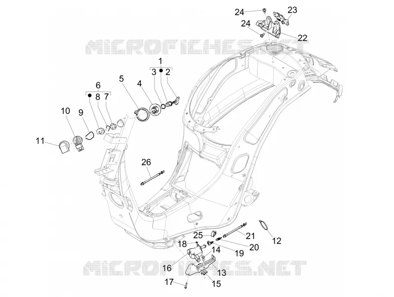 Serrures VESPA VESPA-SCOOTER 125 SPRINT 2018  Sprint 125 4T 3V IGET E4 ABS