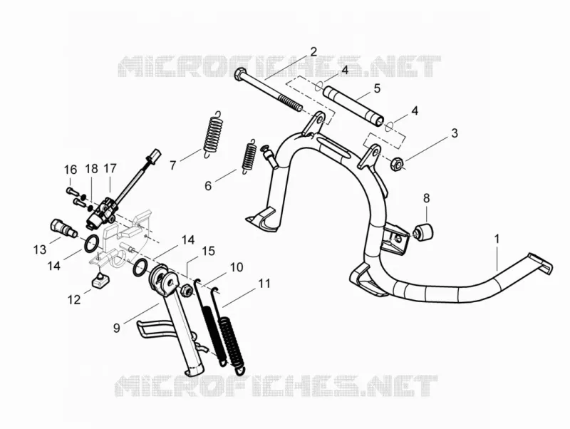 Béquille/s PIAGGIO PIAGGIO-SCOOTER 300 BEVERLY 2019  Beverly 300 ie ABS Euro 4