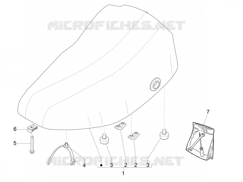 Selle/sieges PIAGGIO PIAGGIO-SCOOTER 125 LIBERTY 2019  Liberty 125 4T Euro 4 Poste