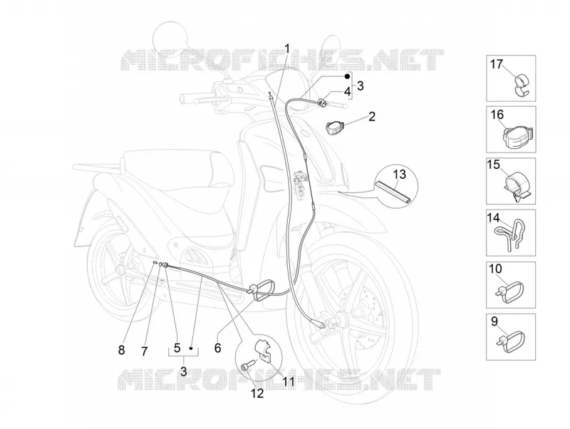 Transmissions PIAGGIO PIAGGIO-SCOOTER 125 LIBERTY 2019  Liberty 125 4T Euro 4 Poste