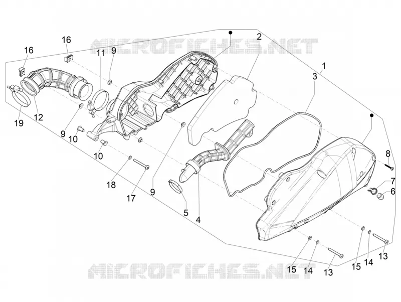 Filtre à air PIAGGIO PIAGGIO-SCOOTER 300 MP3 2019  MP3 300 HPE / 300 HPE Sport Euro 4 ABS