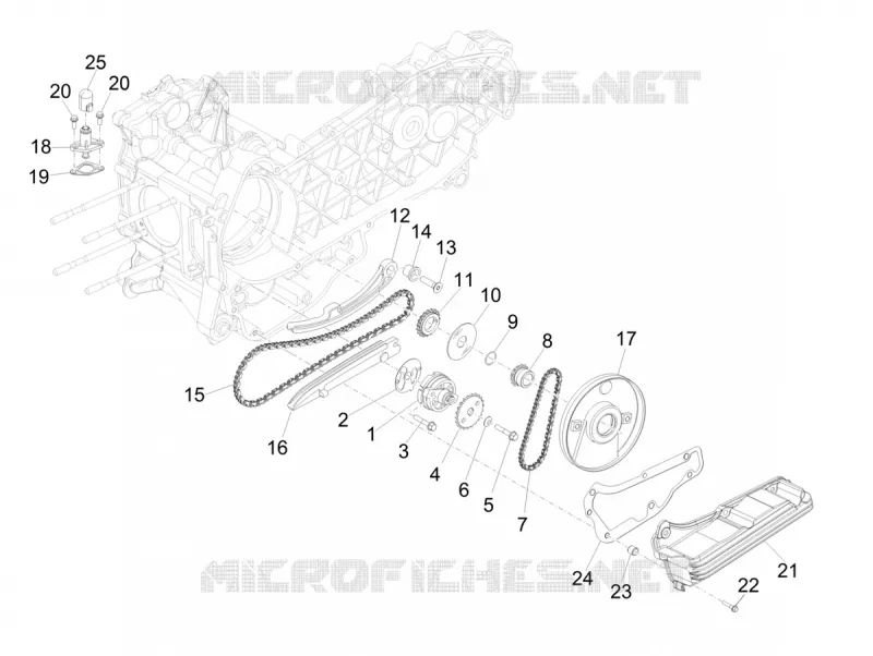 Pompe à huile PIAGGIO PIAGGIO-SCOOTER 300 MP3 2019  MP3 300 HPE / 300 HPE Sport Euro 4 ABS