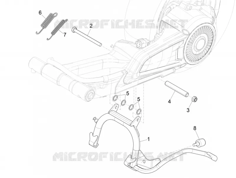 Béquille/s VESPA VESPA-SCOOTER Electric VESPA 2019  Elettrica