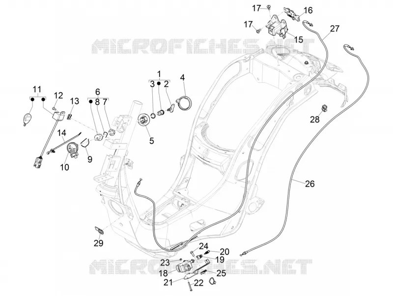 SERRURES VESPA VESPA-SCOOTER Electric VESPA 2019  Elettrica Motociclo