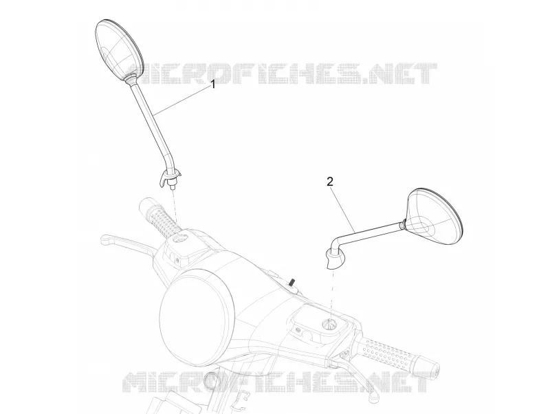 RETROVISEURS VESPA VESPA-SCOOTER 125 GTS 2019  GTS 125 4T Euro 4 ABS