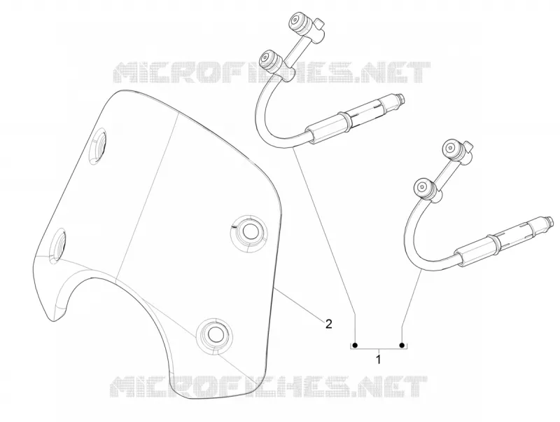 Pare-brise - Glaces VESPA VESPA-SCOOTER 300 GTS 2020  GTS 300 HPE 4T/4V ie ABS Euro 4
