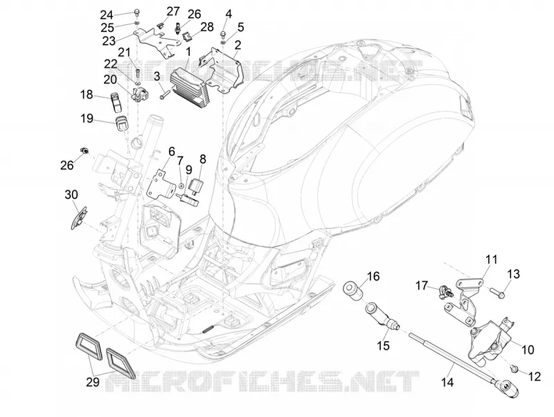 Régulateurs de tension - Centrales electroniques - Bobine H.T. VESPA VESPA-SCOOTER 300 GTS 2020  GTS 300 HPE 4T/4V ie ABS Euro 4