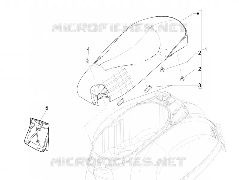 Selle/sieges VESPA VESPA-SCOOTER 300 GTV 2019  GTV 300 HPE SEI GIORNI ie Euro 4 ABS