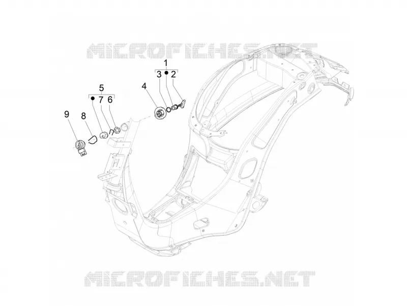 SERRURES VESPA VESPA-SCOOTER 50 PRIMAVERA 2019  Primavera 50 4T 3V Euro 4