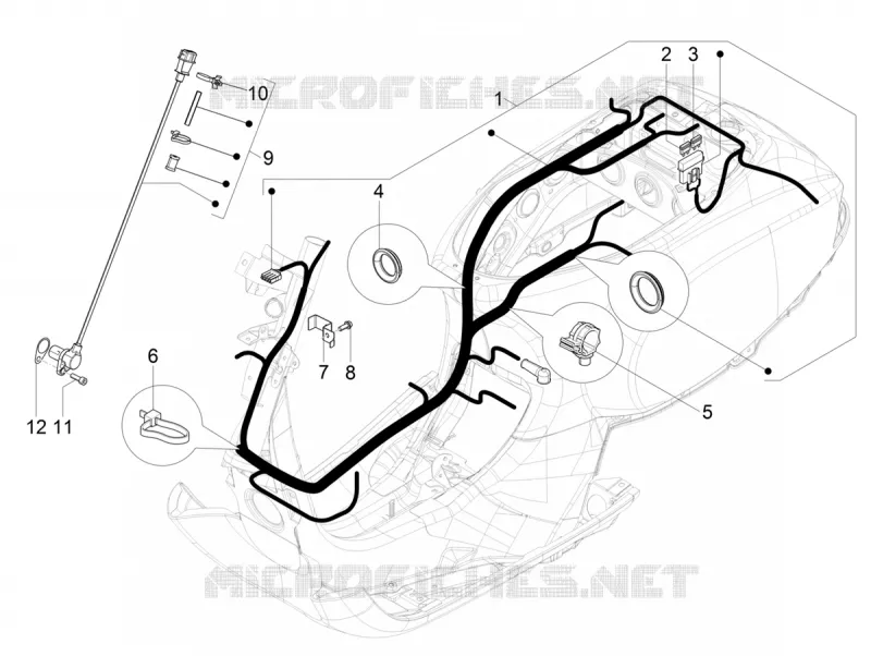 FAISCEAU ELECTRIQUE PRONCIPAL VESPA VESPA-SCOOTER 125 SXL 2017  SXL 125 4T 3V