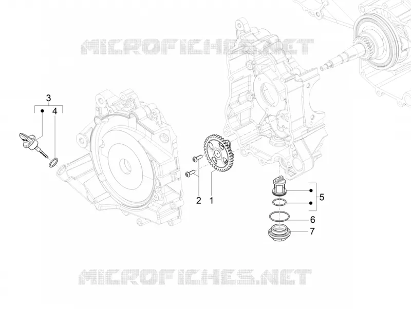 Pompe à huile VESPA VESPA-SCOOTER 125 SXL 2018  SXL 125 4T 3V