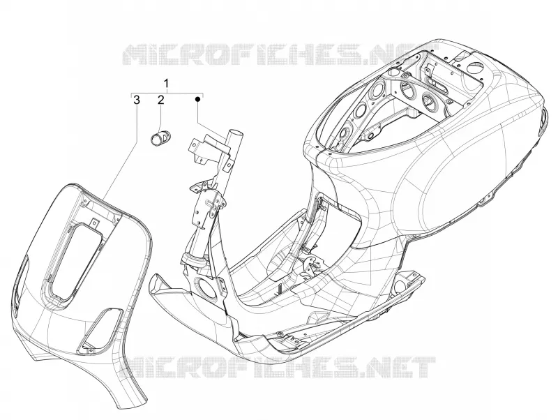 Châssis/coque VESPA VESPA-SCOOTER 125 VXL 2019  VXL 125 4T 3V