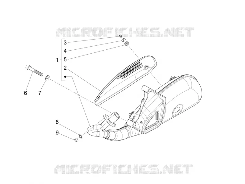 ECHAPPEMENT VESPA VESPA-SCOOTER 125 VXL 2019  VXL 125 4T 3V