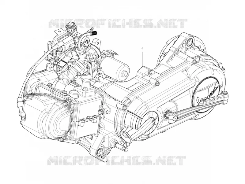 MOTEUR COMPLET VESPA VESPA-SCOOTER 125 VXL 2019  VXL 125 4T 3V