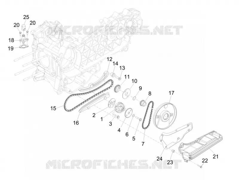 Pompe à huile PIAGGIO PIAGGIO-SCOOTER 300 BEVERLY 2023  Beverly 300 4T/4V HPE Euro 5 ABS
