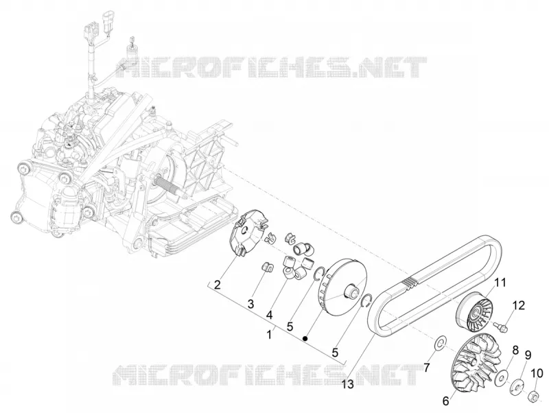 Poulie motrice PIAGGIO PIAGGIO-SCOOTER 300 BEVERLY 2021  Beverly 300 4T/4V HPE Euro 5 ABS
