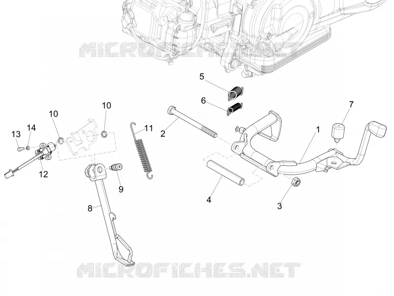 Béquille/s PIAGGIO PIAGGIO-SCOOTER 125 LIBERTY 2018  Liberty iGet 4T 3V ie ABS