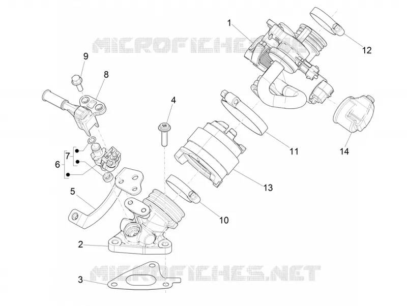Boitier papillon - Injecteur - Pipe d'admission PIAGGIO PIAGGIO-SCOOTER 125 LIBERTY 2021  Liberty iGet 4T 3V ie ABS
