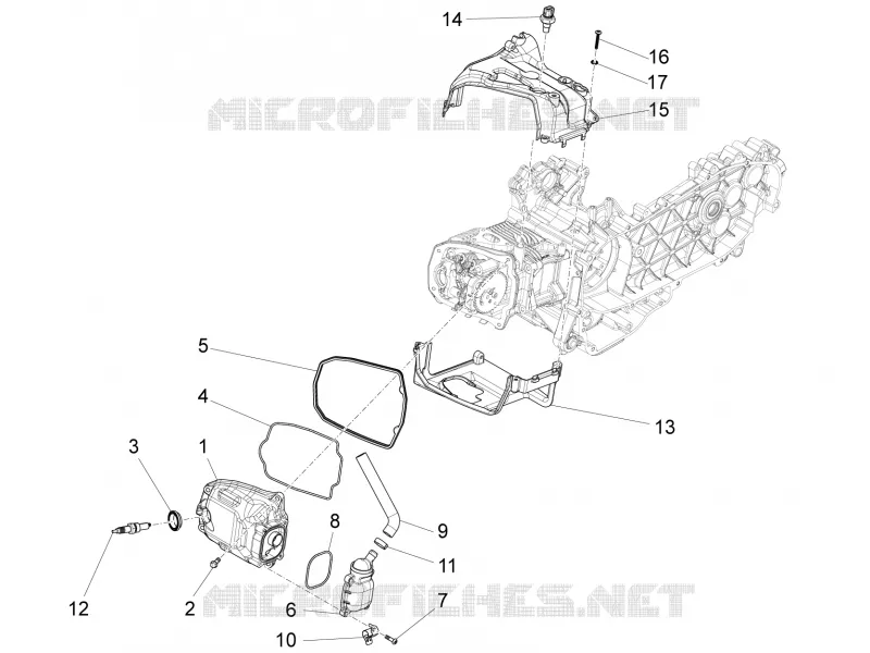 Couvercle culasse PIAGGIO PIAGGIO-SCOOTER 125 LIBERTY 2020  Liberty iGet 4T 3V ie ABS