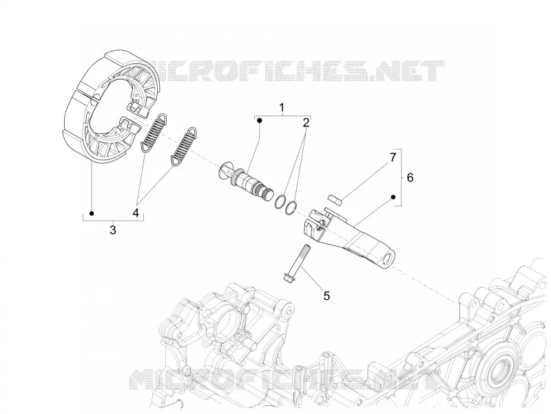 FREIN ARRIERE - MACHOIRES PIAGGIO PIAGGIO-SCOOTER 125 LIBERTY 2019  Liberty iGet 4T 3V ie ABS