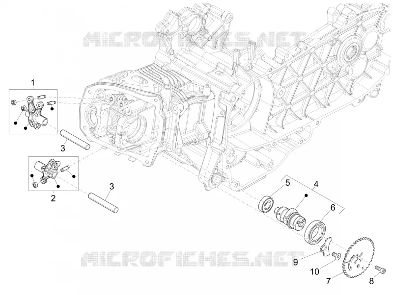 Groupe support balanciers PIAGGIO PIAGGIO-SCOOTER 125 LIBERTY 2015  Liberty iGet 4T 3V ie ABS