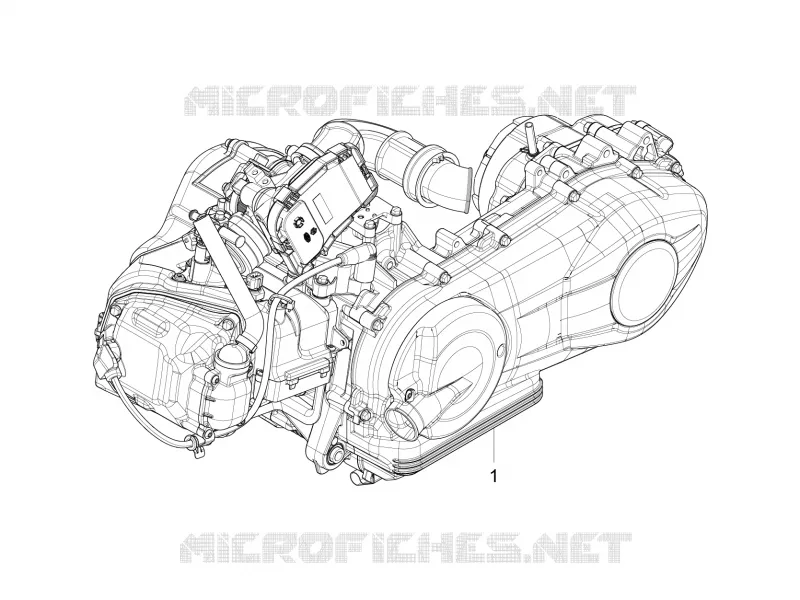 MOTEUR COMPLET PIAGGIO PIAGGIO-SCOOTER 125 LIBERTY 2018  Liberty iGet 4T 3V ie ABS