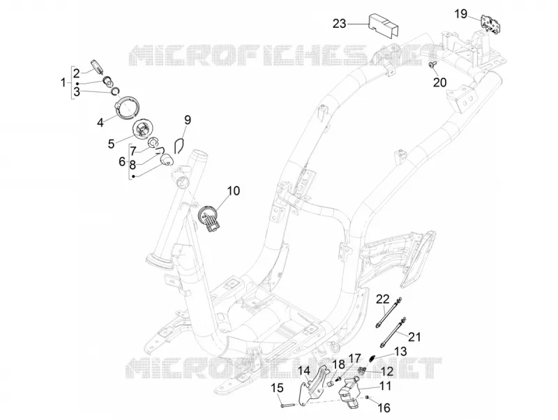 SERRURES PIAGGIO PIAGGIO-SCOOTER 125 LIBERTY 2018  Liberty iGet 4T 3V ie ABS