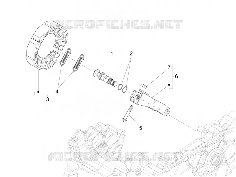 FREIN ARRIERE - MACHOIRES PIAGGIO PIAGGIO-SCOOTER 125 LIBERTY 2022  Liberty 125 4T iGet 3V ie ABS Euro 5