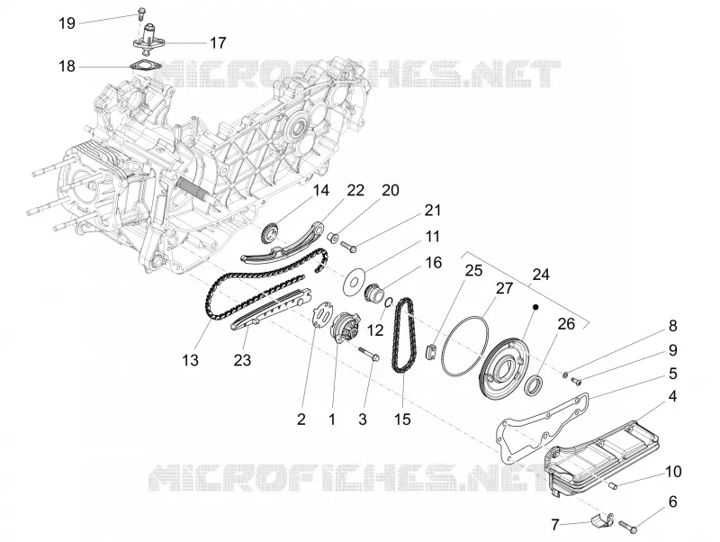 Pompe à huile PIAGGIO PIAGGIO-SCOOTER 125 LIBERTY 2021  Liberty 125 4T iGet 3V ie ABS Euro 5