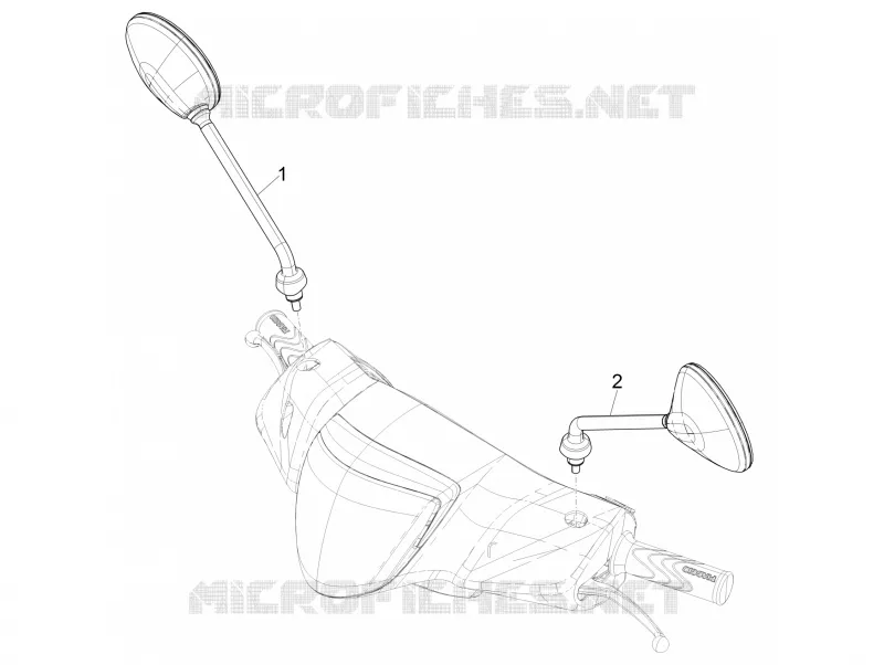RETROVISEURS PIAGGIO PIAGGIO-SCOOTER 125 LIBERTY 2022  Liberty 125 4T iGet 3V ie ABS Euro 5
