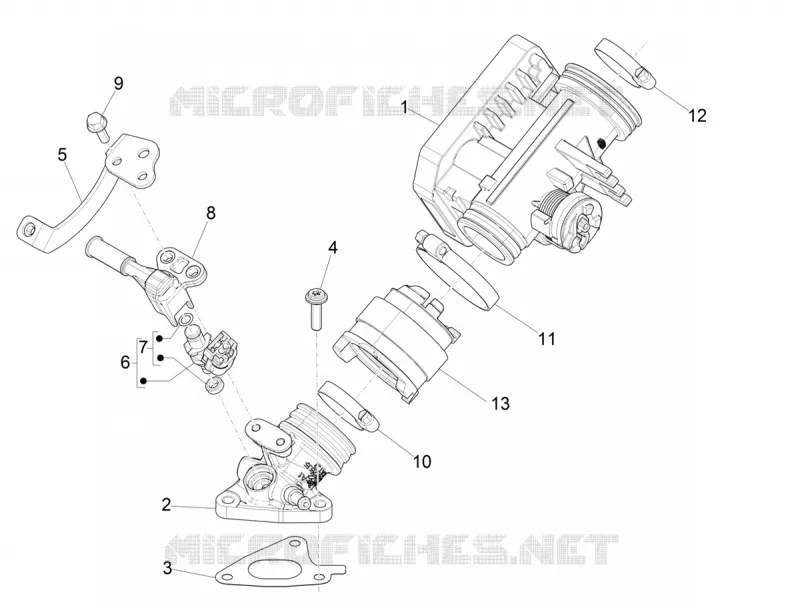 Boitier papillon - Injecteur - Pipe d'admission PIAGGIO PIAGGIO-SCOOTER 150 LIBERTY 2020  Liberty 150 Euro 5