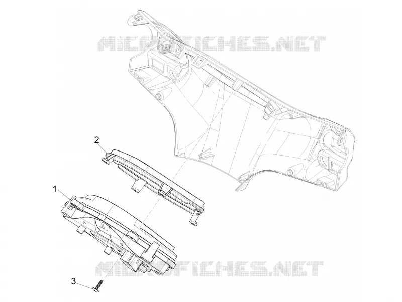Groupe instruments - Cruscotto PIAGGIO PIAGGIO-SCOOTER 50 LIBERTY 2023  Liberty 50 iGet 4T 3V Euro 5