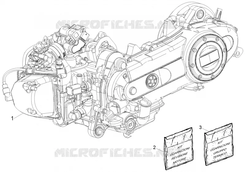MOTEUR COMPLET PIAGGIO PIAGGIO-SCOOTER 50 LIBERTY 2021  Liberty 50 iGet 4T 3V Euro 5