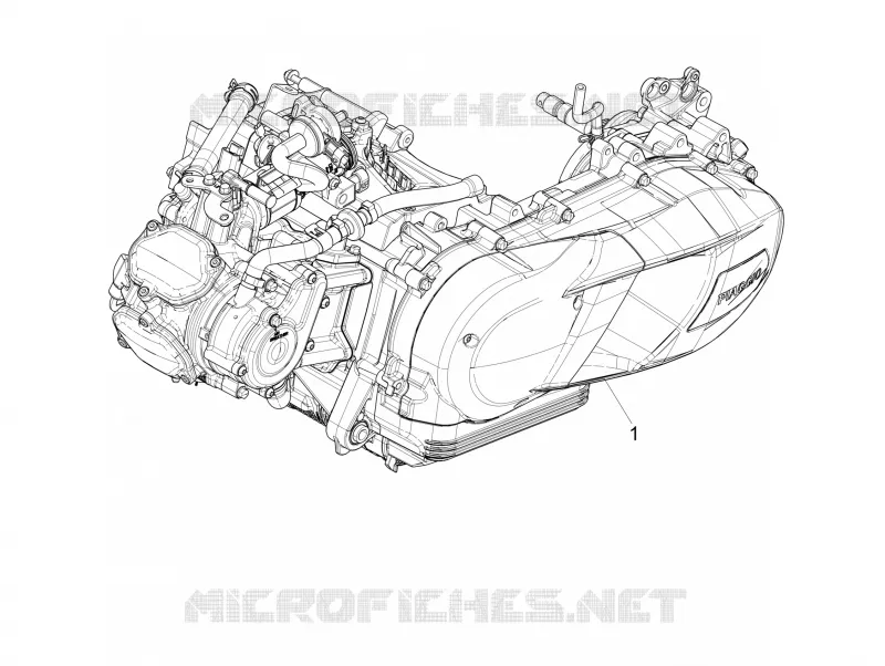 MOTEUR COMPLET PIAGGIO PIAGGIO-SCOOTER 125 MEDLEY 2017  Medley 4T ie ABS