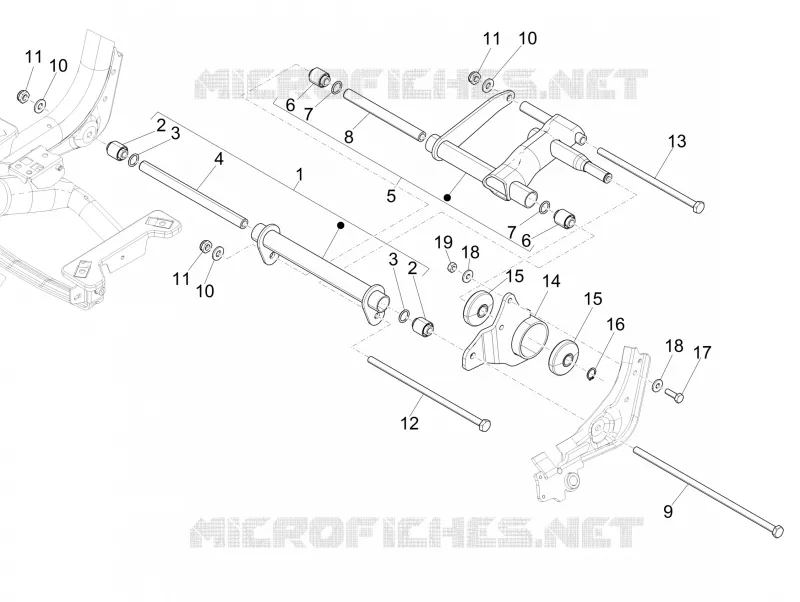Bras oscillant PIAGGIO PIAGGIO-SCOOTER 125 MEDLEY 2016  Medley 4T ie ABS