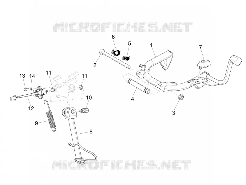 Béquille/s PIAGGIO PIAGGIO-SCOOTER 125 MEDLEY 2021  Medley 125 Euro 5 ABS