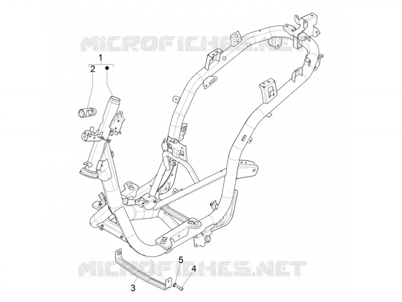 Châssis/coque PIAGGIO PIAGGIO-SCOOTER 125 MEDLEY 2022  Medley 125 Euro 5 ABS