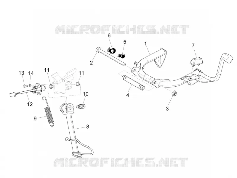 Béquille/s PIAGGIO PIAGGIO-SCOOTER 125 MEDLEY 2021  Medley 125 Euro 5 ABS